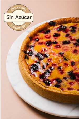 Kuchen Frambuesa Arándanos - Sin Azúcar